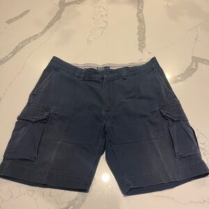 Polo Ralph Lauren Shorts Mens 42 Navy Blue Cargo 100% Cotton Y2K VTG